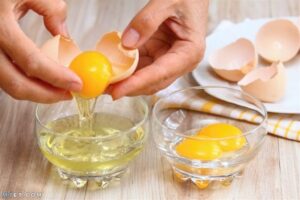 وصفة البيض للشعر المتقصف