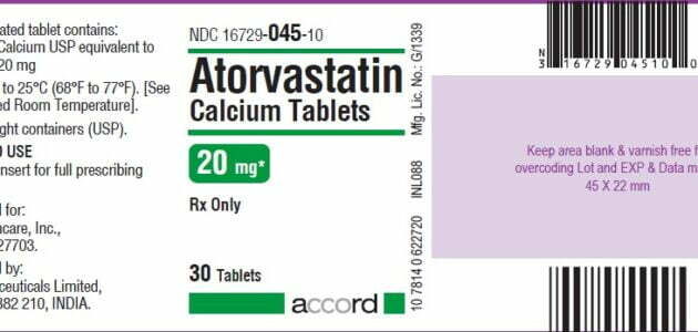 دواء الأتورفاستاتين Atorvastatin