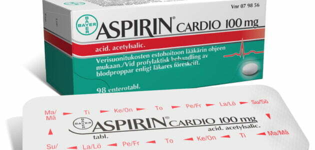 دواء الأسبيرين Aspirin مضاد تأكسد الصفيحات