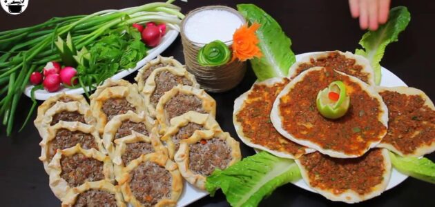 اللحم بعجين اللبناني مكوناته وطريقة تحضيره وفوائده الغذائية