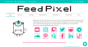 موقع feed pixel أحد مواقع زيادة متابعين تيك توك